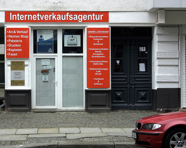 internetverkaufsagentur (koloniestraße, berlin-wedding, februar 2007)
