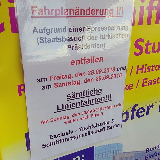 Fahrplanänderung !!!