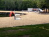 Freibad Jungfernheide: leerer Strand