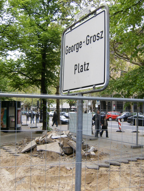 Bauarbeiten am George-Grosz-Platz oben am Ku'damm