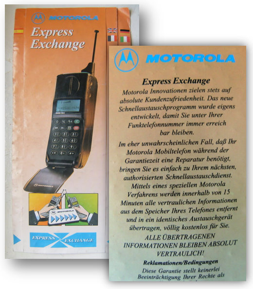 Flyer Motorola Express Exchange (1994)