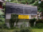 Hinweis auf dem Campus des Krankenhaus Westend - Juni 2008